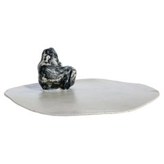 Einzigartige skulpturale 'Gongshi'-Teller N0.21 Kunstobjekt D'art Matte Oberfläche