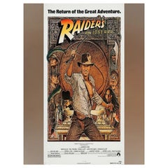 Vintage Raiders of the Lost Ark, Unframed Poster, 1982