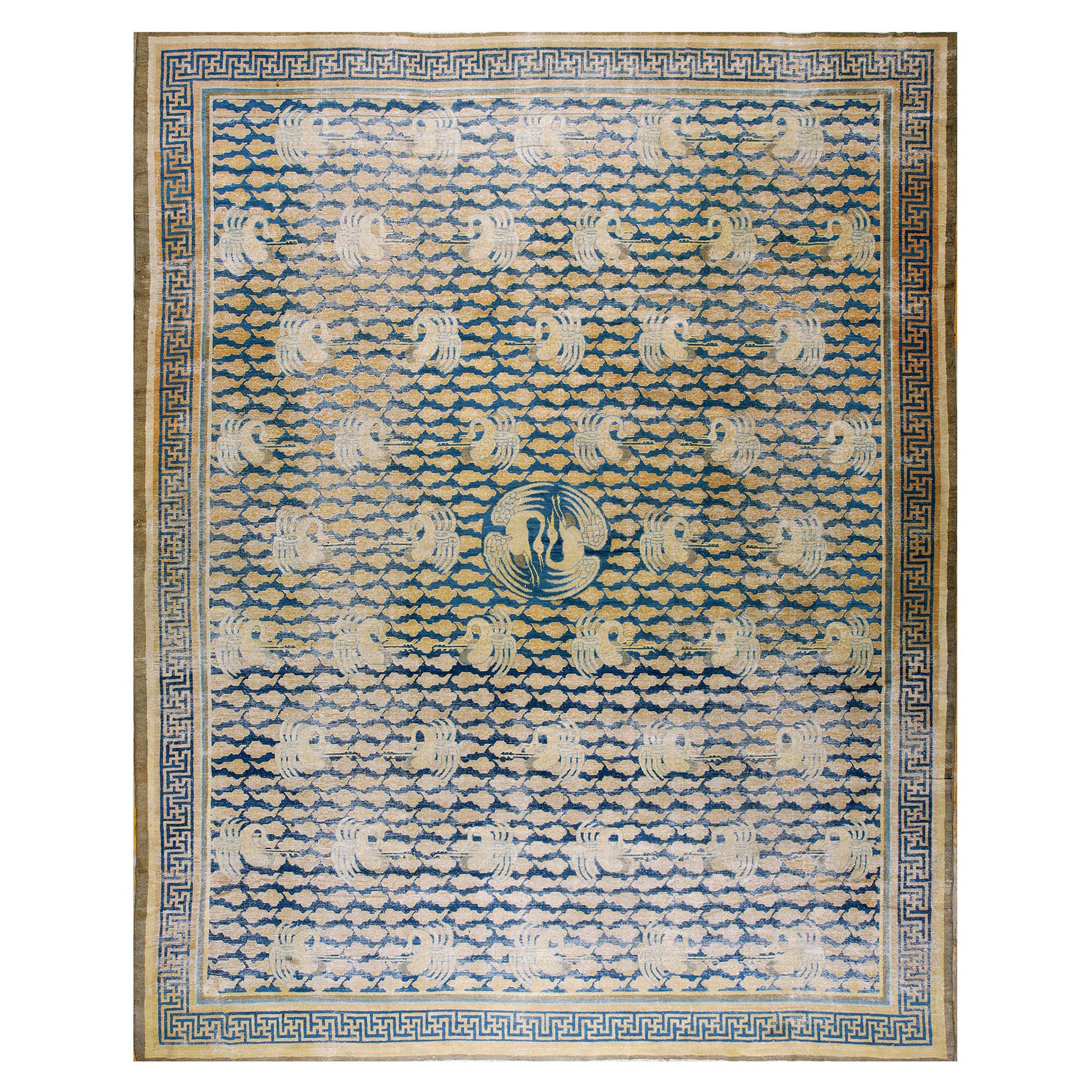 Late 19th Century Chinese Carpet ( 11'6'' x 14'6'' - 350 x 442 ) For Sale