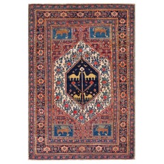  19th Century W. Persian Senneh Carpet ( 4'8'' x 6'6'' - 142 x 198 )