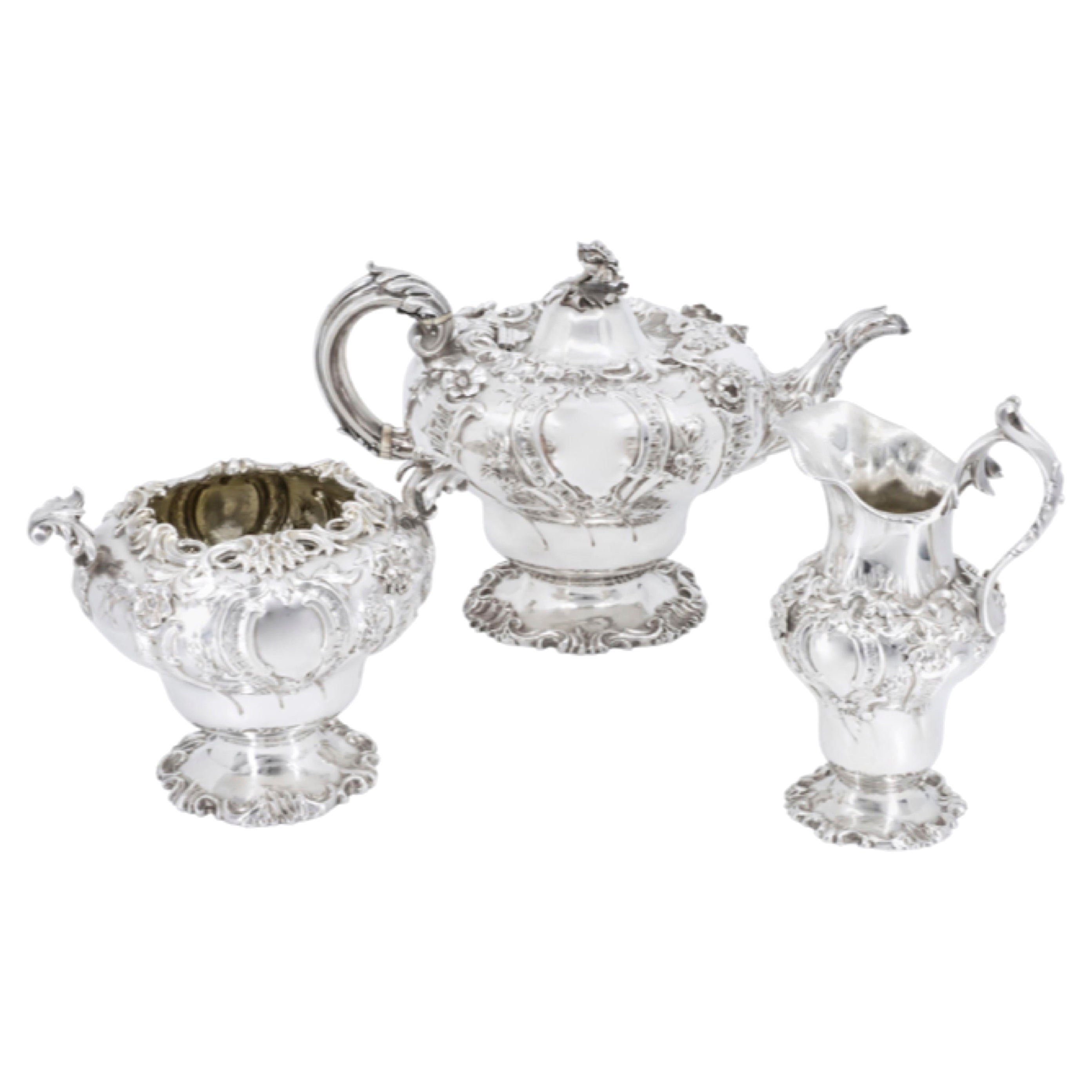 Tea Service English, London Early 19th Century, Charles Fox II, 1801-1872 For Sale