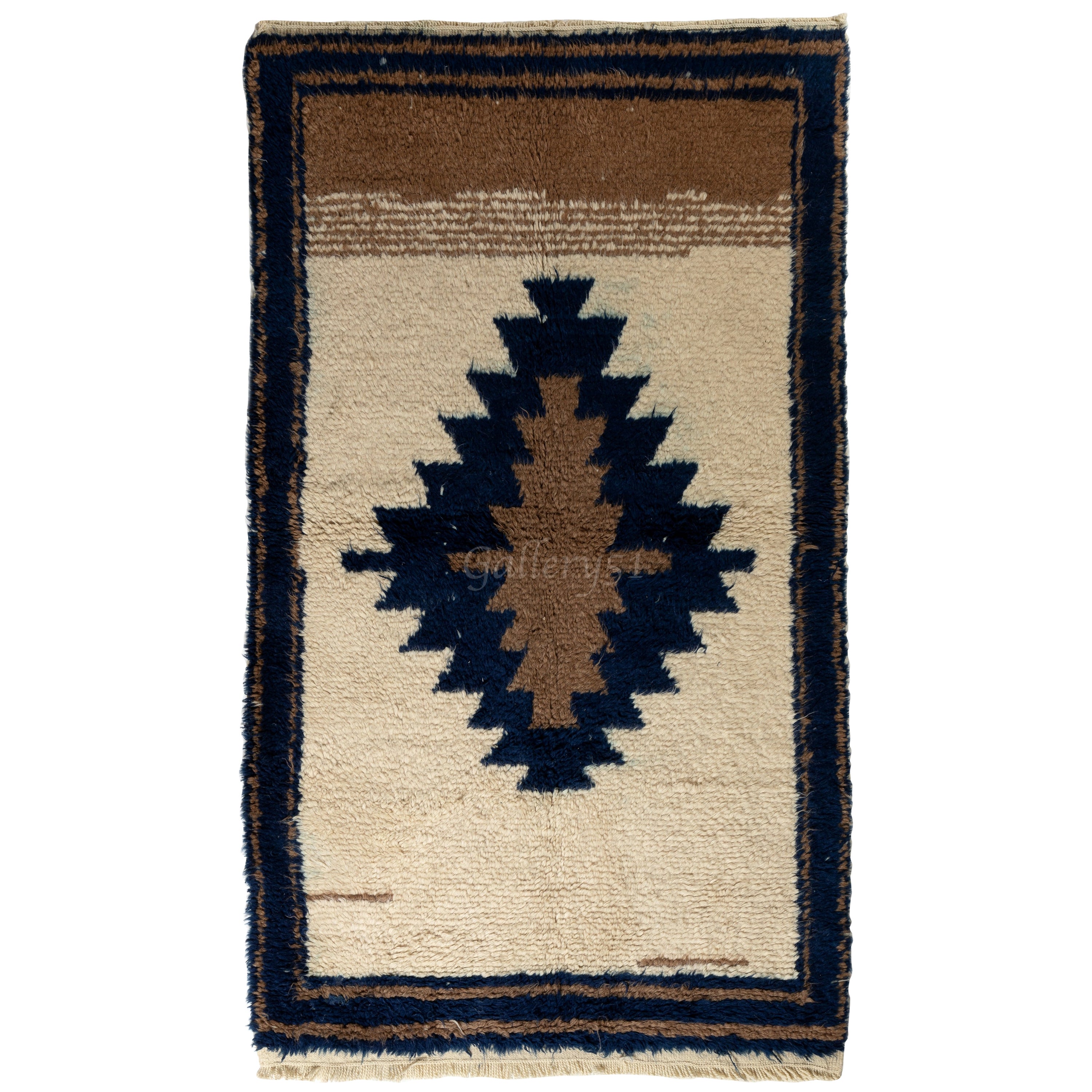 Soft Wool Tulu Rug, Simple Geometric Design Carpet, Custom Options Available
