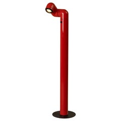 Lampadaire Tatu rouge par André Ricard