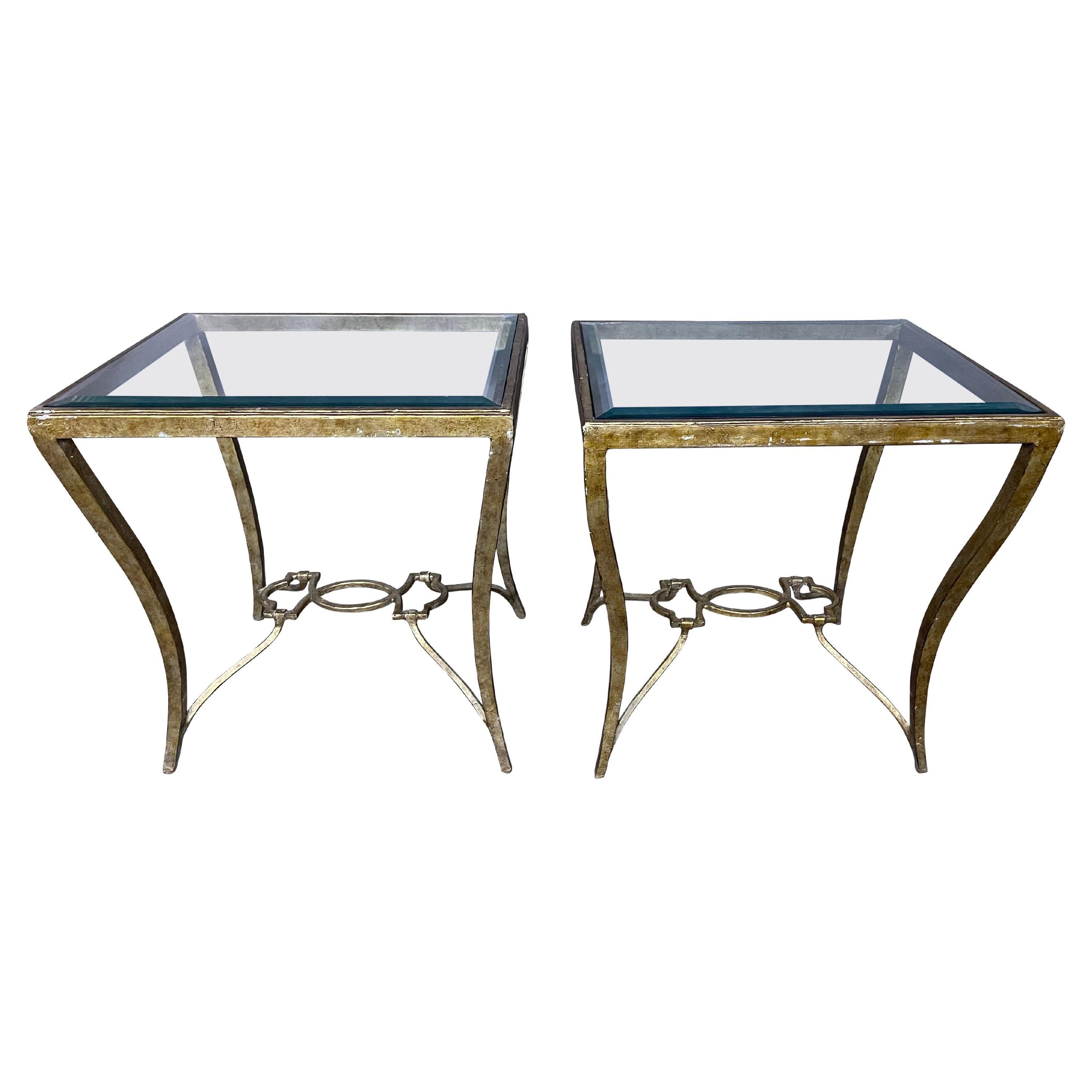 Maison Baguès Style Pair of Side or End Tables or Nightstands