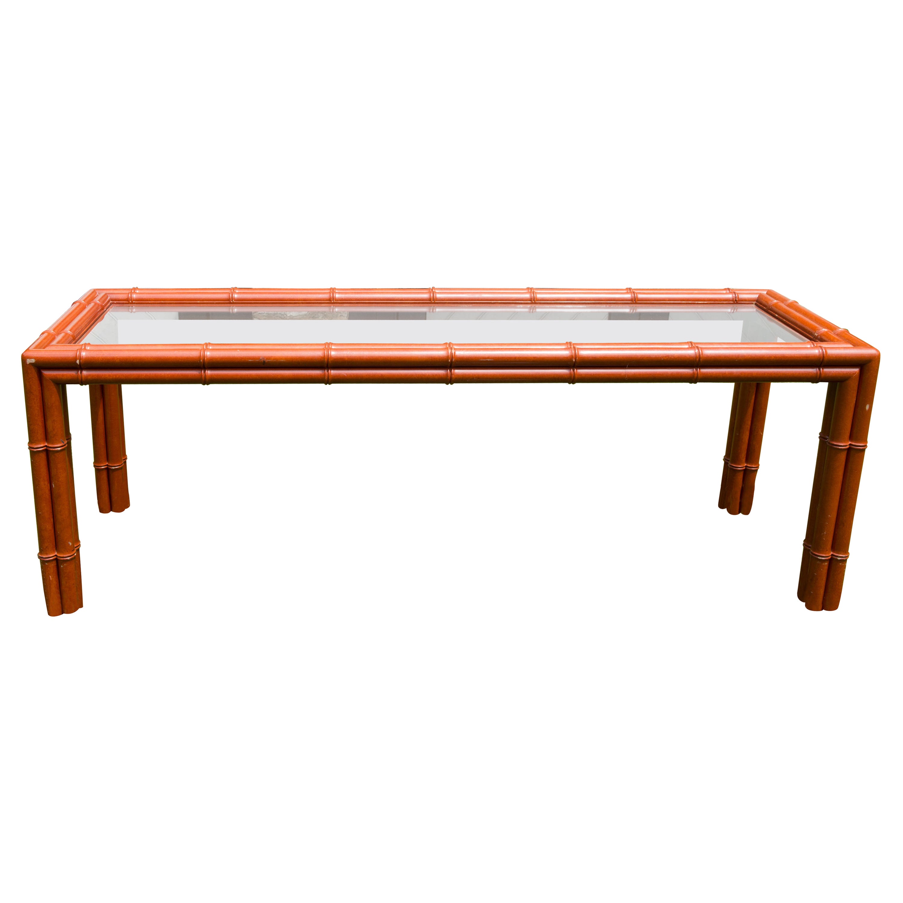 Table console en faux bambou