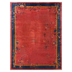 Alfombra Art Decó china de los años 20 ( 10'3" x 136" - 312 x 412 cm )