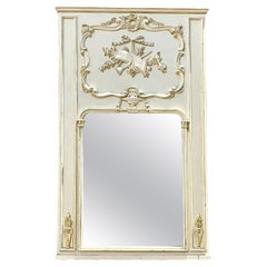 Vintage Regency Carved Trumeau Mirror