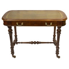 William IV Mahogany Writing Desk with Tooled Leather Top, English, ca. 1835