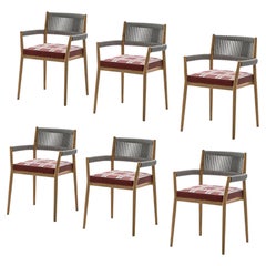 Set of Six Rodolfo Dordoni ''Dine Out' Outside Chairs by Cassina
