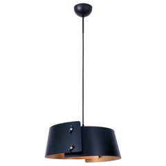 Jesper Ståhl Glipa Flush Mount Black Brass Lamp by Konsthantverk