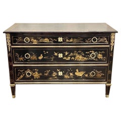 19th Century French Louis XVI Style Chinoiserie Commode