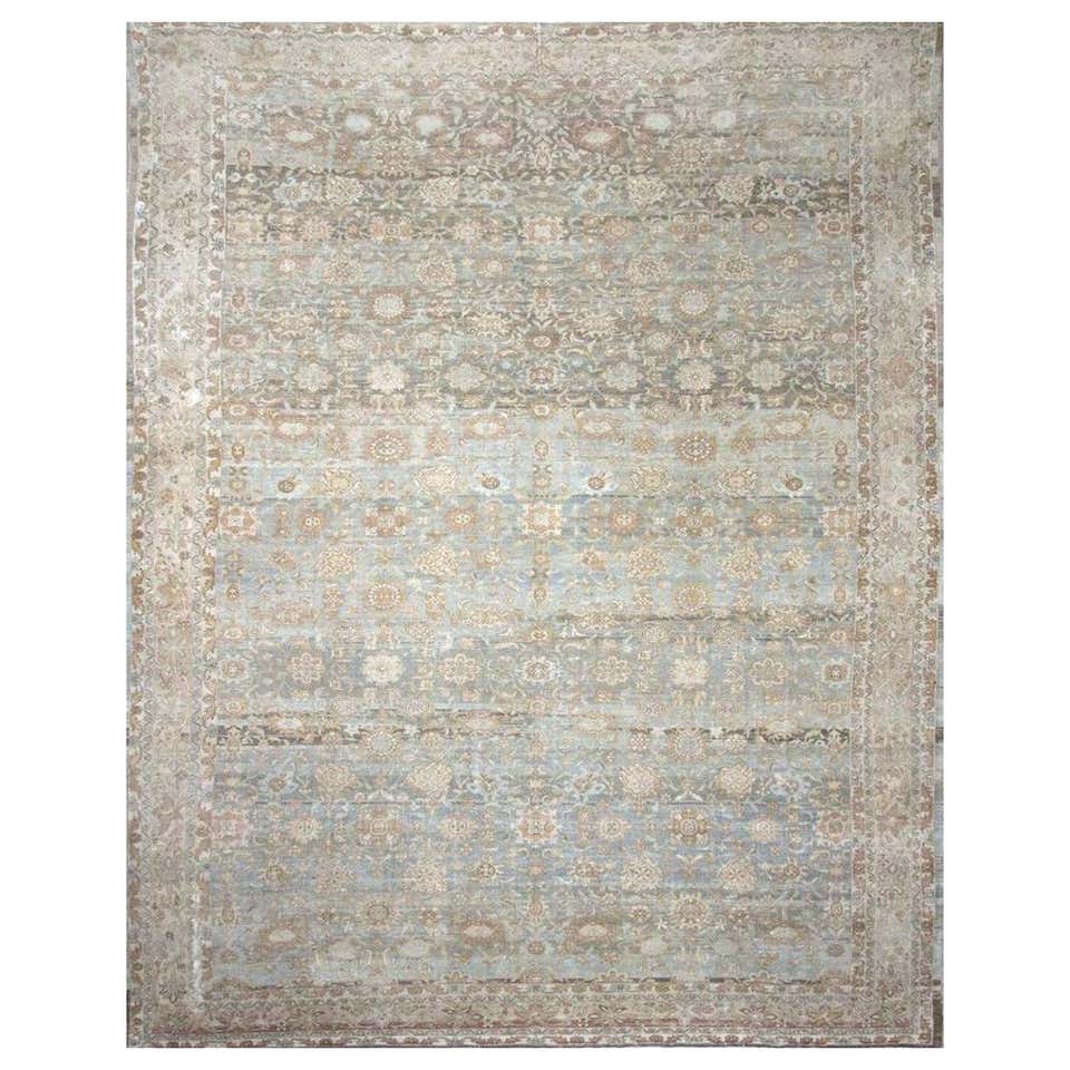 Light Blue Antique Persian Rug at 1stDibs | light blue oriental rug ...