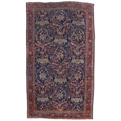 Antique Persian Mahal Palace Size Rug with Luxe Victorian Style