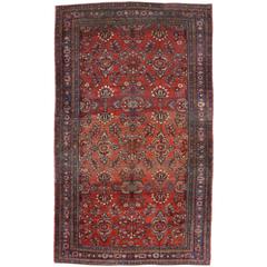 Antique Persian Mahal Oversize Gallery Rug 5