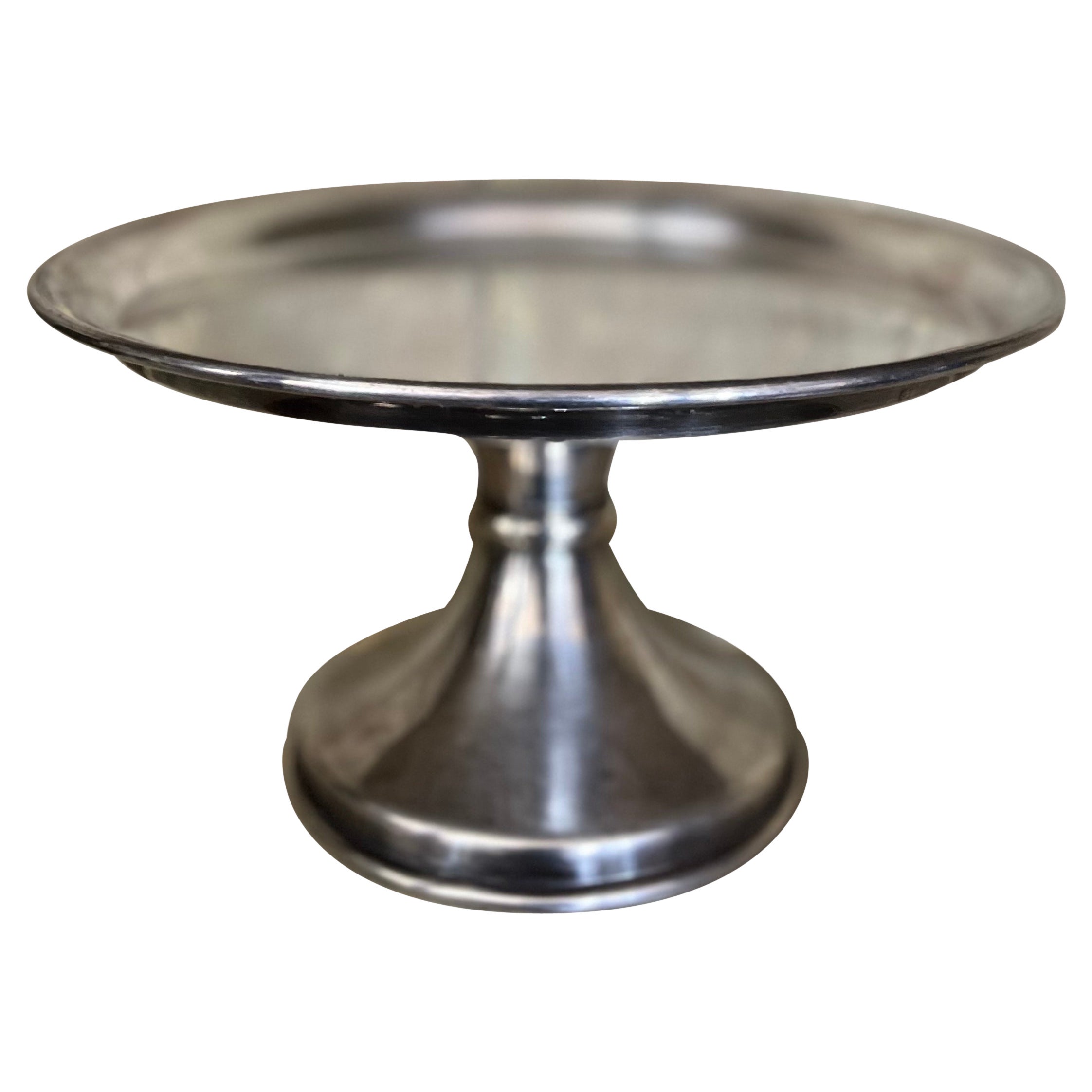 1900s English Silverplate Cake Stand For Sale