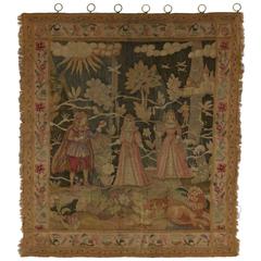 19th Century Antique French Tapestry Wall Hanging
