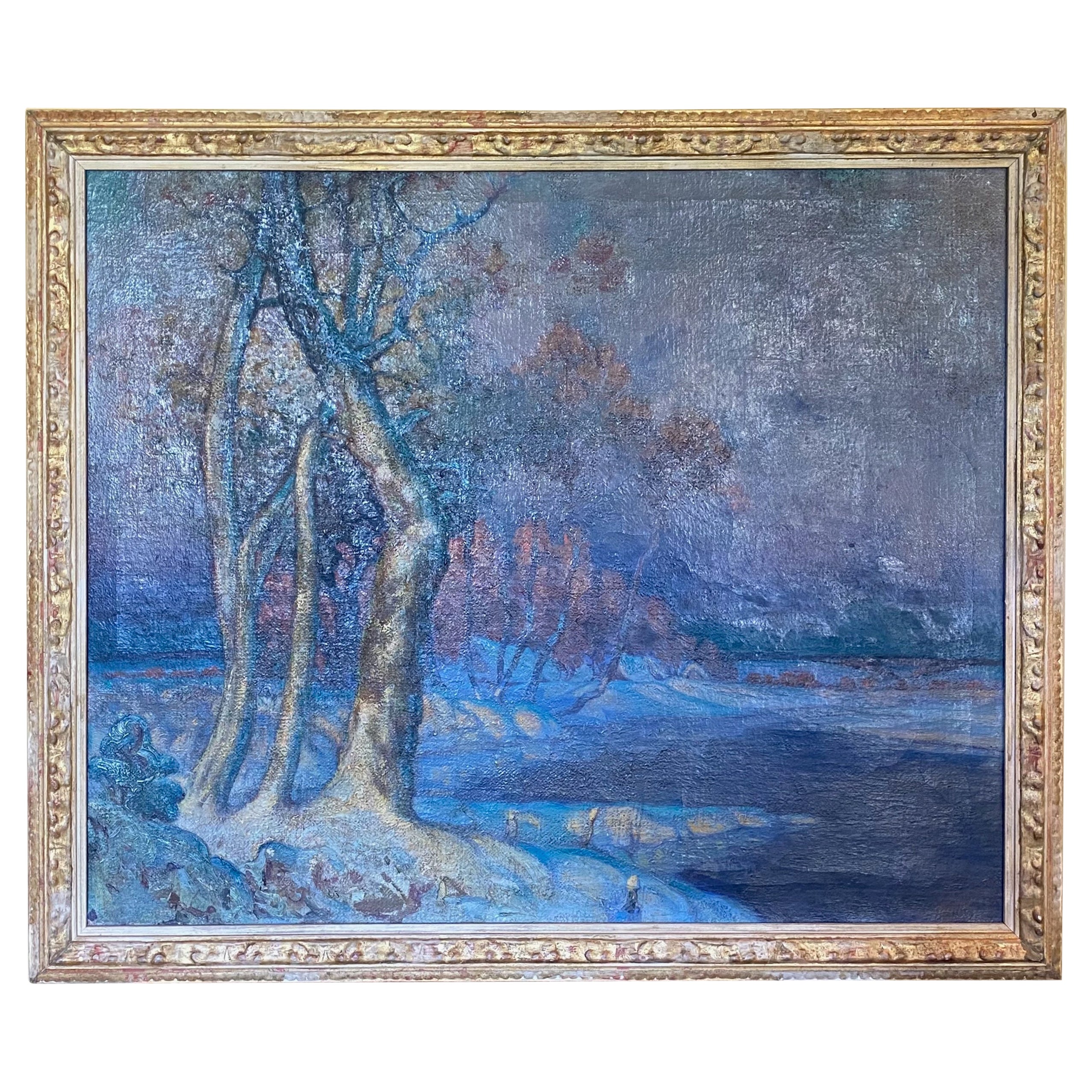 Large Landscape Painting by California San Francisco Artist Peter Ilyin For Sale