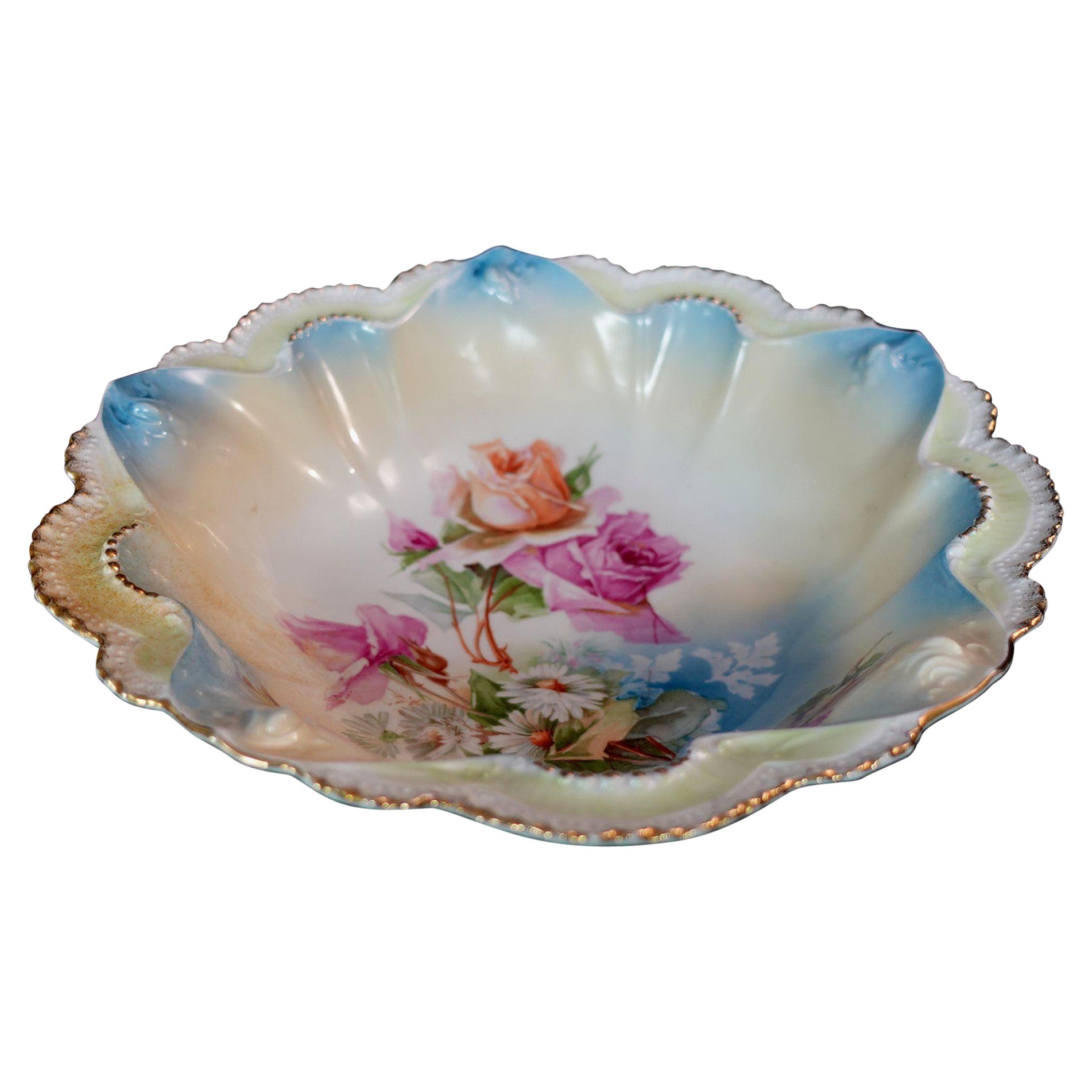 Antique RS Prussia German Porcelain Bowl, #R00001