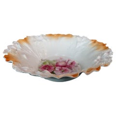 Antiguo cuenco grande de porcelana alemana de RS Prussia, #R00002