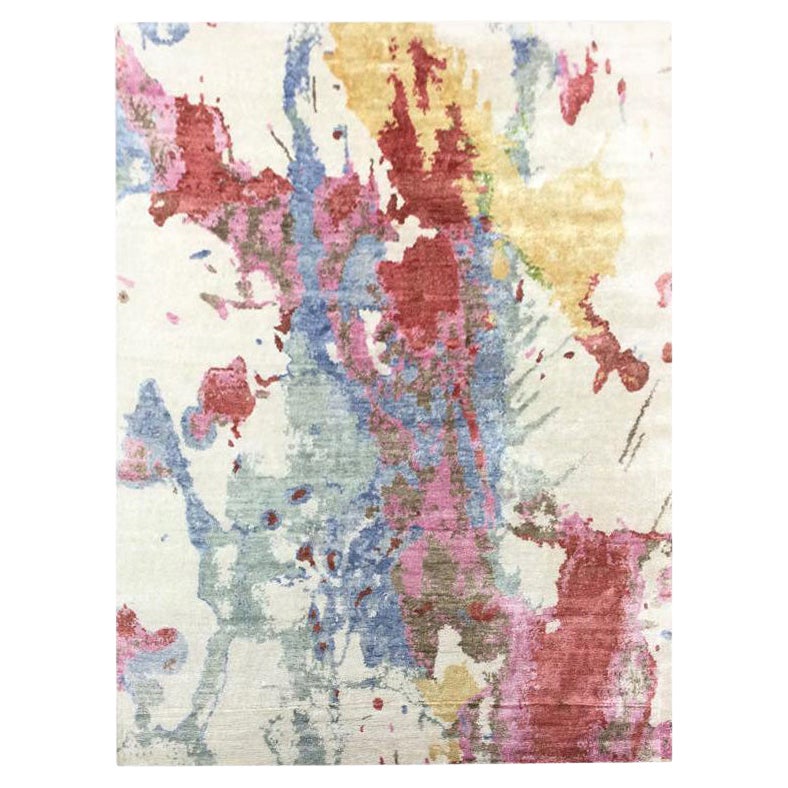 1968 Edward Fields Abstract Design Wool Area Rug at 1stDibs