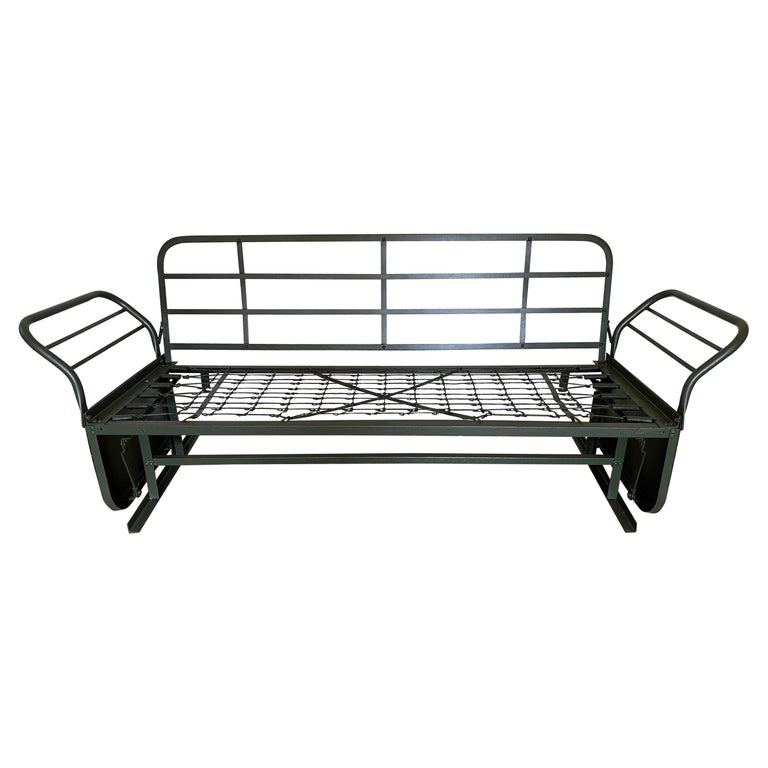Vintage Metal Porch Sofa Glider For Sale at 1stDibs