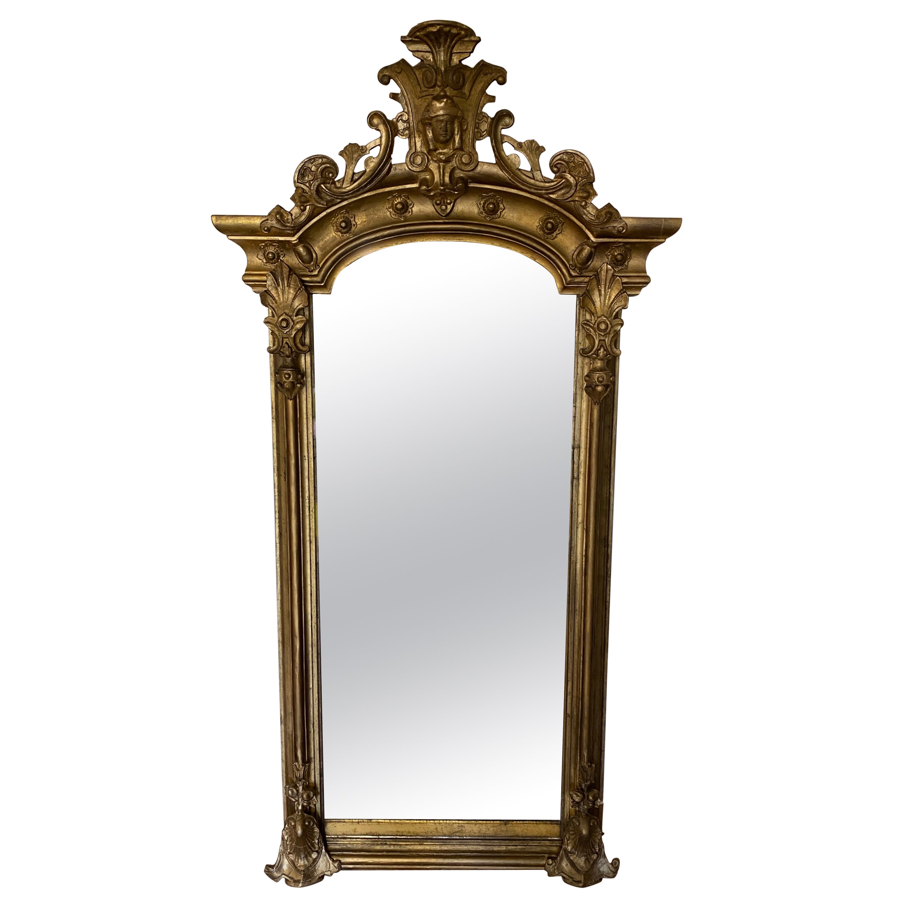 Miroir américain de style Revive Baroque, C.S. en vente