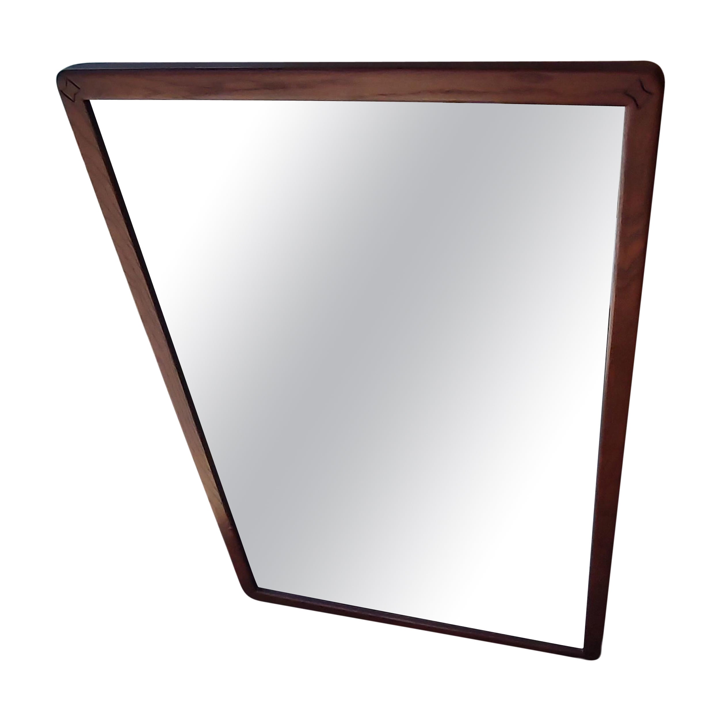 Mid-Century Modern Wall Mirror Andre Bus for Lane Acclaim