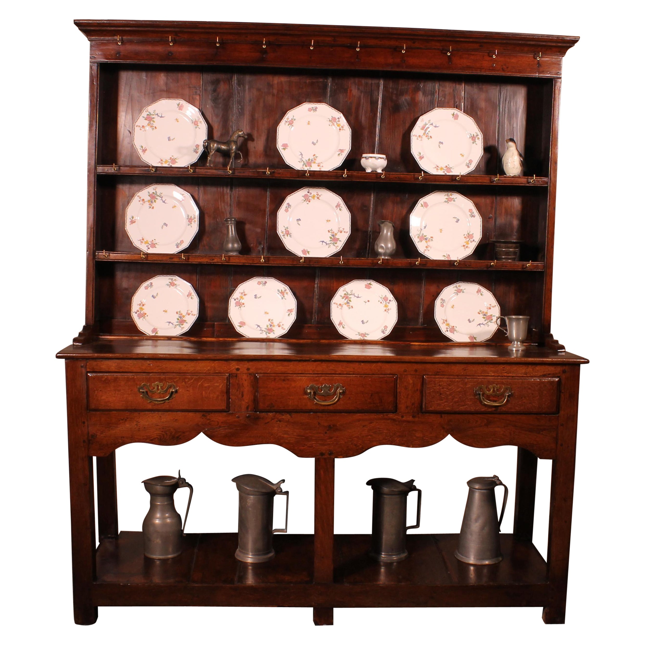 18th Century Welsh Dresser In Oak