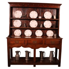 Antique 18th Century Welsh Dresser In Oak