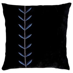 Calouste S, Hand Embroidered Silk Velvet Cushion