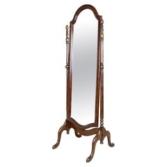 Adjustable Standing Mirror from the Early 20th Century in Mahogany Frame