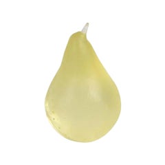 Glass Pear in Yellow