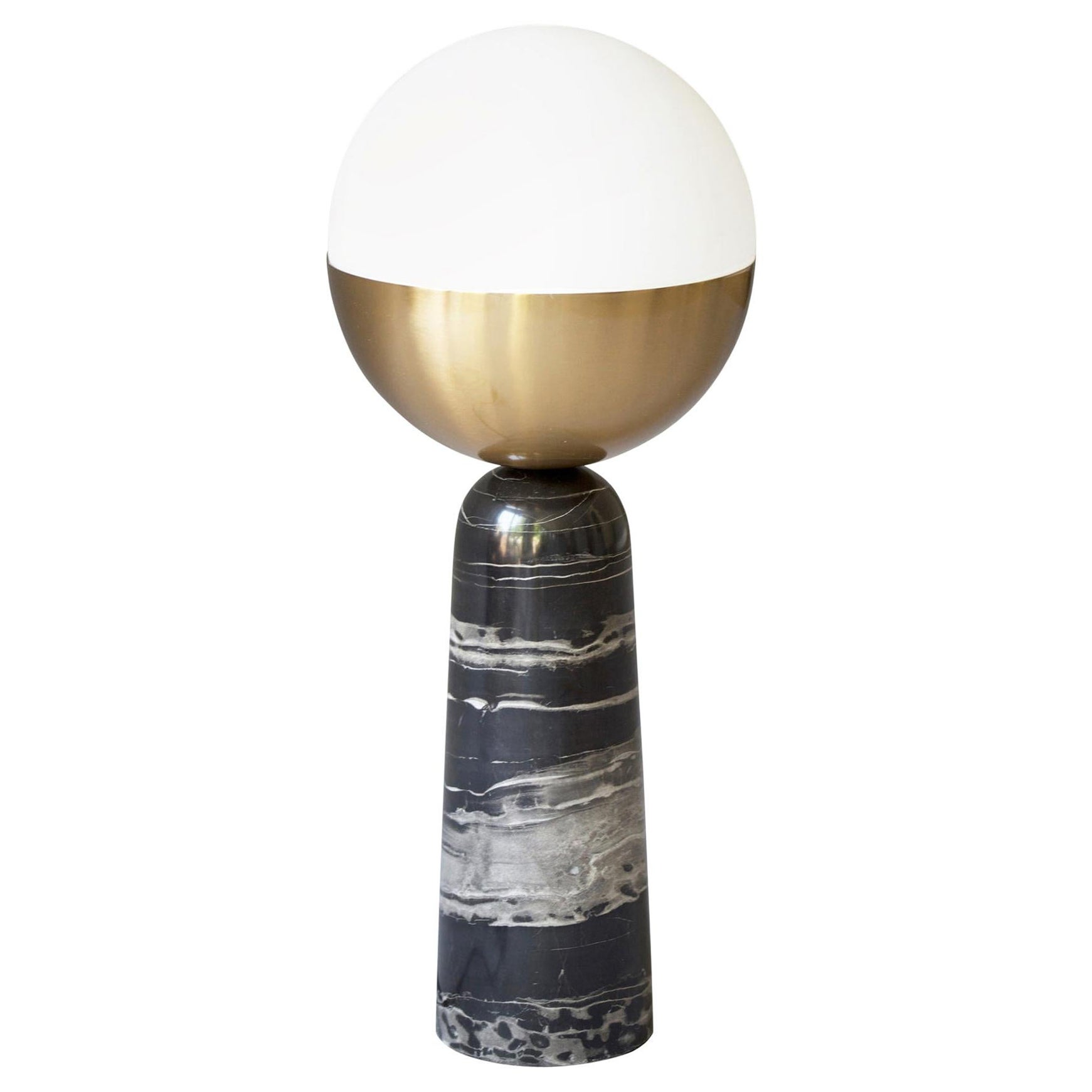 Large Globe Brass Lamps at 1stDibs