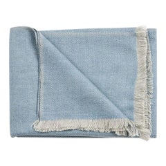 Moonlight Classic Handloom Throw / Blanket in Pure Soft Merino Twill Weave