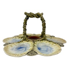 Antique French Faience "H.B. et Cie" Porcelain Handled Oyster Server, Circa 1880
