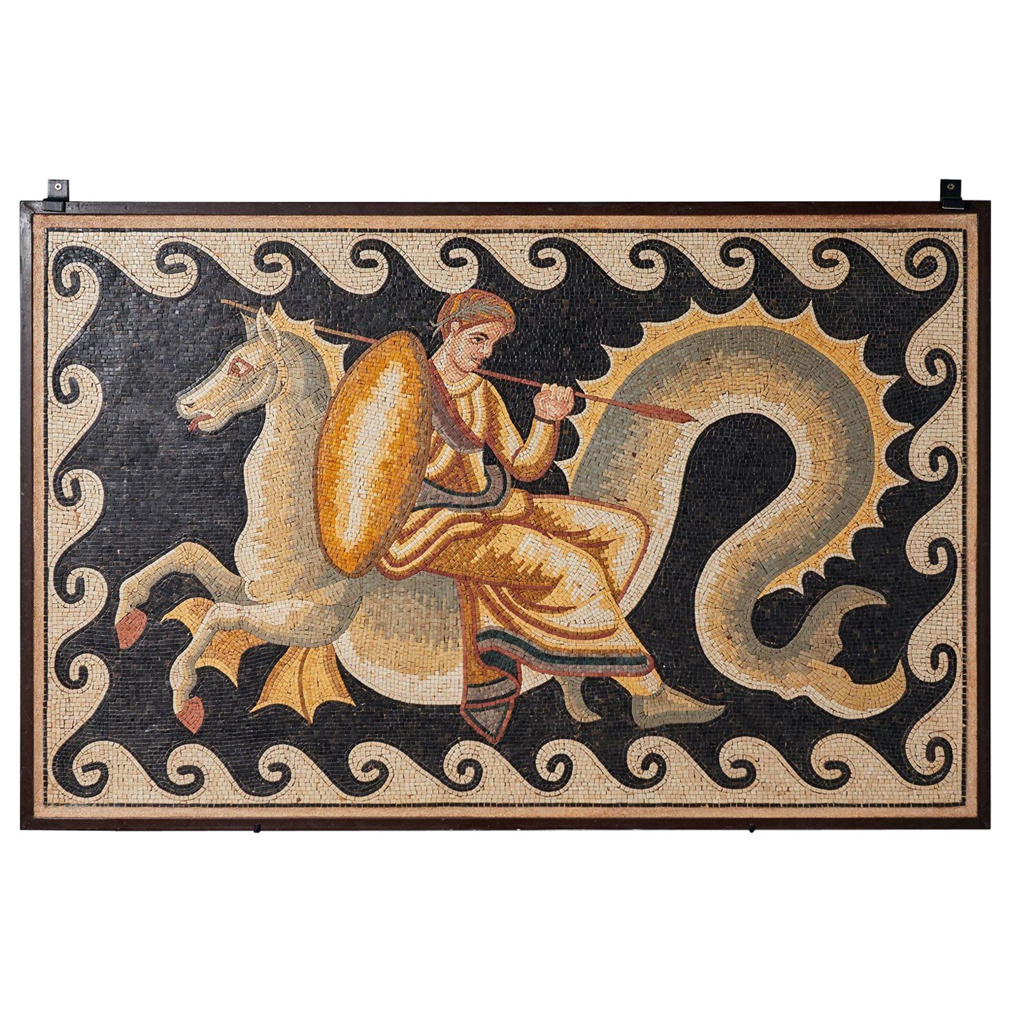 Antique Style Greek Mosaic Depicting Thetis For Sale