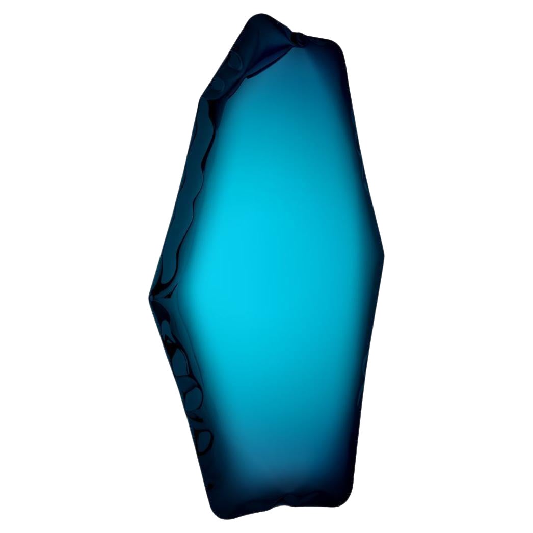 Specchio da parete in acciaio lucido Tafla C4.5 Deep Space Blue di Zieta