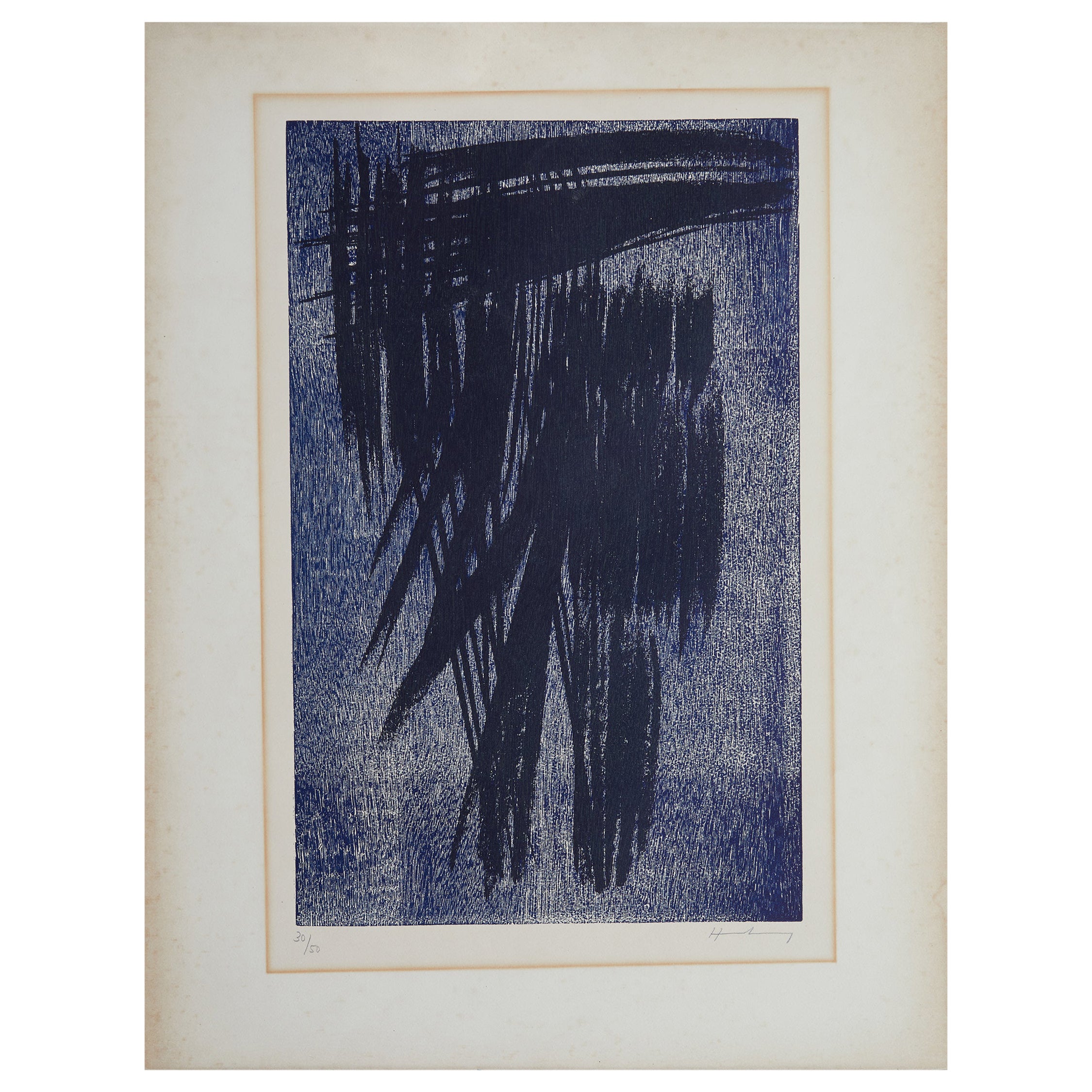 Lithography "Bois" by Hans Hartung For Sale