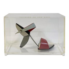 Vintage Andre Perugia Charles Jourdan Cubist Picasso Shoe Sandal #28, 1984