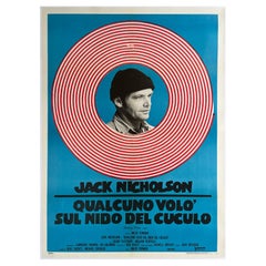 One Flew over the Cuckoo's Nest Original Italian Film Movie Poster, 1970s