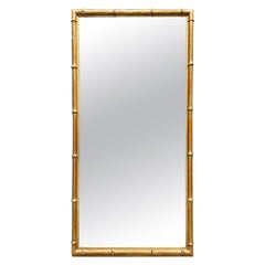 19th Century French Giltwood Bamboo Form Mirror