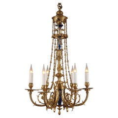 Antique Louis XVI Style Chandelier Attributed to H. Vian, France, Circa 1890