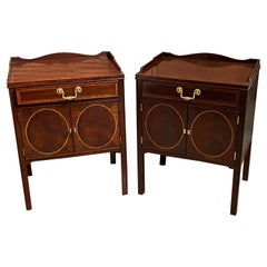 Assembled Pair of Councill Craftsmen Mahogany End Tables or Night Stands