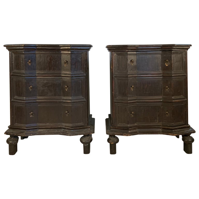 Pair of Antique Single Door Faux Chests For Sale at 1stDibs