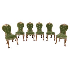 Fantastic Set of Late 19th Century Parcel Gilt George II Style Chairs