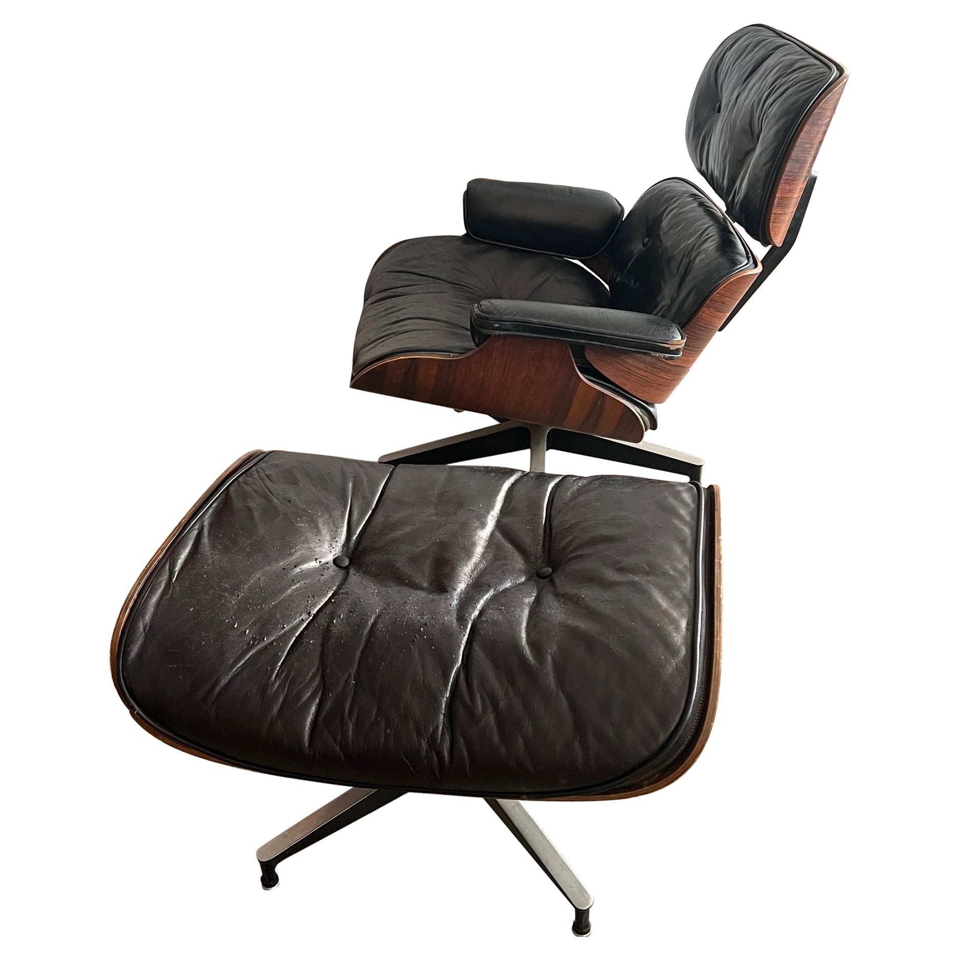 Charles Eames Herman Miller Lounge Chair and Ottoman, 1960's