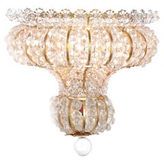 Certified Maison Bagues Sconce, Iron and Crystal 1 Light #20000