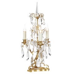 Certified Maison Bagues Lamp, Iron and Crystal 3 Lights #09299