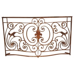 Used 18th Century French Wrought Iron Garde Corps Balcony Gate