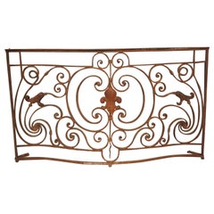 18th Century French Wrought Iron Garde Corps Balcony Gate